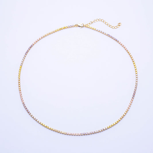 2mm Multi-Color Tennis Chain – 40cm