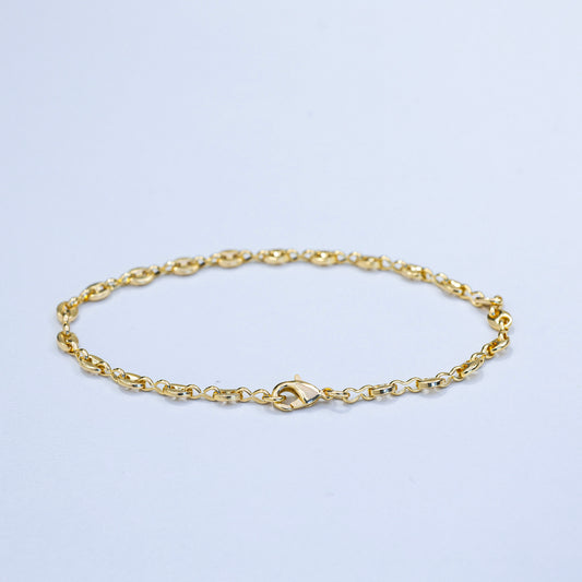 Bracelet Hollow Puff Small #234 – Elegant Gold Chain Classic