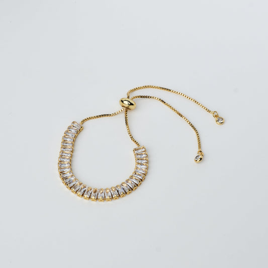 Radiant Clear Crystal Adjustable Bracelet