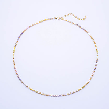 2mm Multi-Color Tennis Chain – 40cm