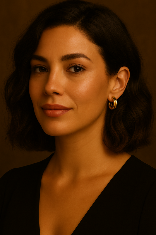 Golden Radiance Hoop Earrings