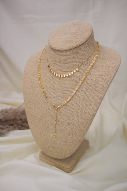 Golden Heart Charm Choker – Box Chain Necklace